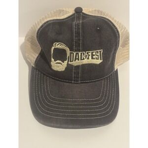 Dad Fest Beard Hat Cap‎ Gray Adjustable